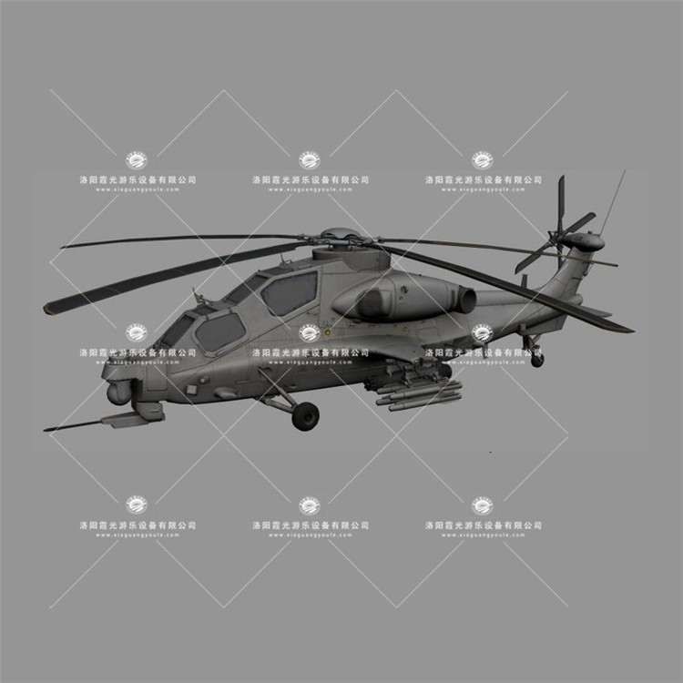 阿拉山口武装直升机3D模型